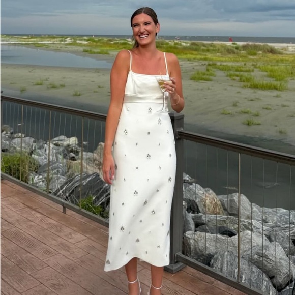 off the shoulder short wedding dress White Mikado Off-Shoulder Short Wedding Dress Fly